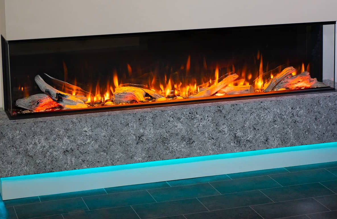Valor LEX4-S - Foyer électrique LEX4-S 72" (verre incl.)